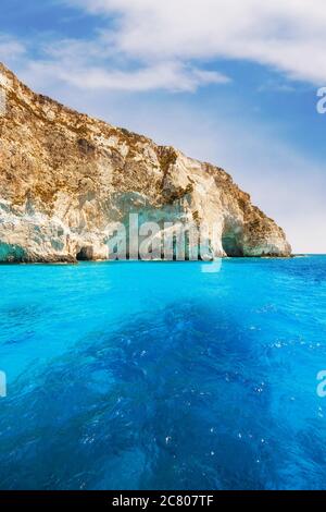 Grottes de Keri sur l'île de Zakynthos, Grèce Banque D'Images