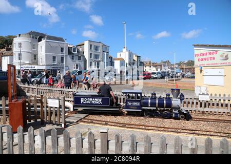 TRAIN MINIATURE HASTINGS Banque D'Images