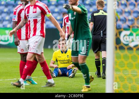 Brondby, Danemark. 19 juillet 2020. Mikael Uhre (11) de Broendby SI on le voit pendant le match 3F Superliga entre Broendby IF et AAB au stade Brondby. (Crédit photo : Gonzales photo/Alamy Live News Banque D'Images