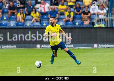 Brondby, Danemark. 19 juillet 2020. Anthony Jung (3) de Broendby SI on le voit pendant le match 3F Superliga entre Broendby IF et AAB au stade Brondby. (Crédit photo : Gonzales photo/Alamy Live News Banque D'Images