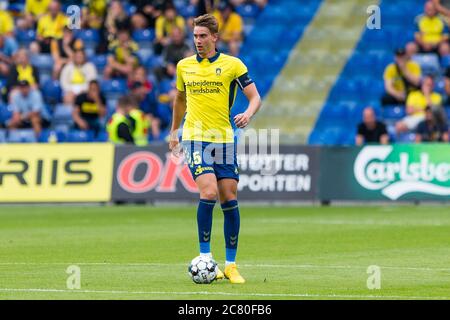 Brondby, Danemark. 19 juillet 2020. Andreas Maxsoe (5) de Broendby SI vu pendant le 3F Superliga match entre Broendby IF et AAB au stade Brondby. (Crédit photo : Gonzales photo/Alamy Live News Banque D'Images