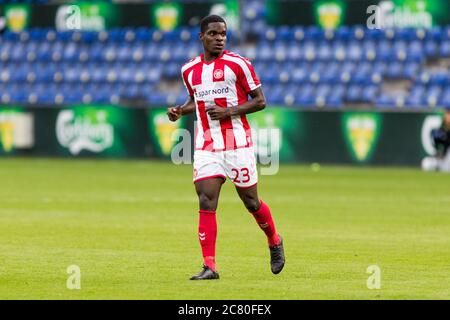 Brondby, Danemark. 19 juillet 2020. Robert Kakeeto (23) de l'AAB vu pendant le 3F Superliga match entre Broendby IF et AAB au stade Brondby. (Crédit photo : Gonzales photo/Alamy Live News Banque D'Images