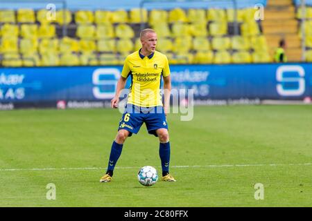 Brondby, Danemark. 19 juillet 2020. Hjortur Hermannsson (6) de Broendby SI vu pendant le 3F Superliga match entre Broendby IF et AAB au stade Brondby. (Crédit photo : Gonzales photo/Alamy Live News Banque D'Images