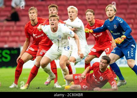 Copenhague, Danemark. 19 juillet 2020. Mikkel Kaufmann (29) du FC Copenhague vu lors du match 3F Superliga entre le FC Copenhague et AGF à Telia Parken. (Crédit photo : Gonzales photo/Alamy Live News Banque D'Images
