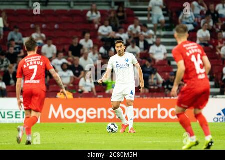 Copenhague, Danemark. 19 juillet 2020. Sotirios Papagiannopoulos (4) du FC Copenhague vu lors du match 3F Superliga entre le FC Copenhague et AGF à Telia Parken. (Crédit photo : Gonzales photo/Alamy Live News Banque D'Images