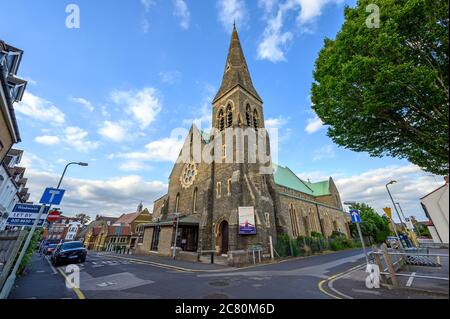 Beckenham (Grand Londres), Kent, Royaume-Uni. Christ Church à Beckenham, au coin de Fairfield Road et Lea Road. Une église paroissiale d'Angleterre. Banque D'Images