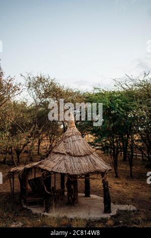 Doho Safari Lodge dans le parc national d'awash, district d'Afar, Éthiopie. Banque D'Images