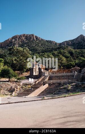 Les ruines du Temple de l'eau de Zaghouan en Tunisie Banque D'Images