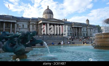 Trafalgar Square London United Kingdom Banque D'Images
