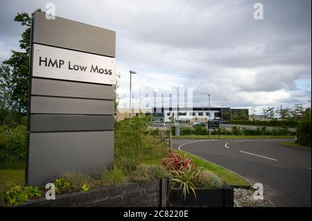 Low Moss près de Bishopbriggs, Écosse, Royaume-Uni. 20 juillet 2020. Photo : prison de Lowmoss. Le Service pénitentiaire écossais a confirmé le décès du détenu Paul Dowds, 45 ans, qui était en détention provisoire à la prison de HM Low Moss, qui est l'une des extrémités de Bishopbriggs, Glasgow. Une enquête sur un accident mortel doit être tenue. Crédit : Colin Fisher/Alay Live News Banque D'Images