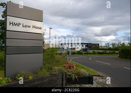 Low Moss près de Bishopbriggs, Écosse, Royaume-Uni. 20 juillet 2020. Photo : prison de Lowmoss. Le Service pénitentiaire écossais a confirmé le décès du détenu Paul Dowds, 45 ans, qui était en détention provisoire à la prison de HM Low Moss, qui est l'une des extrémités de Bishopbriggs, Glasgow. Une enquête sur un accident mortel doit être tenue. Crédit : Colin Fisher/Alay Live News Banque D'Images