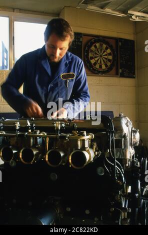 Usine Proteus C type Jaguar à Bolton Lancashire 1986 Banque D'Images