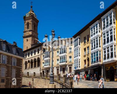 Iglesia de San Vicente. Vitoria. Álava. País Vasco. Espagne Banque D'Images