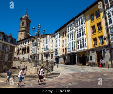 Iglesia de San Vicente. Vitoria. Álava. País Vasco. Espagne Banque D'Images