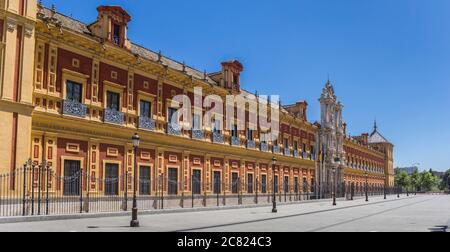 Palais historique de San Telmo dans le centre de Séville, Espagne Banque D'Images