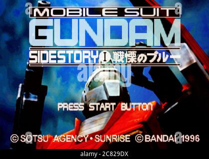 Costume mobile Gundam SideStory 1 - Sega Saturn Videogame - usage éditorial seulement Banque D'Images