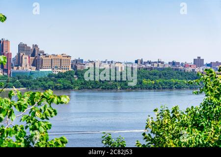 Vue sur l'ouest de l'Upper West Side de New York. Banque D'Images