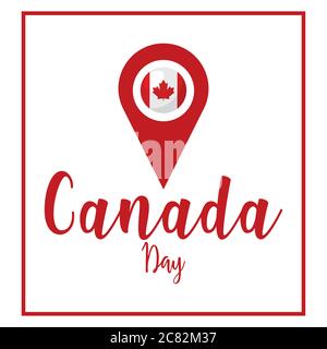 Carte de la fête du canada Illustration de Vecteur