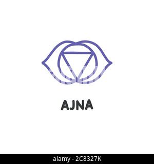 icône chakra doodle, illustration vectorielle Illustration de Vecteur