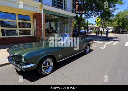 1968 Ford Mustang convertible Greenport long Island New York Banque D'Images