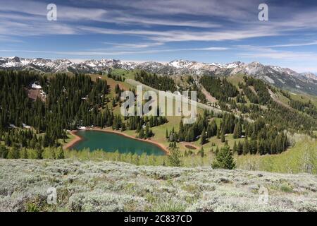 Lac de désolation, Big Cottonwood Canyon, Utah Banque D'Images