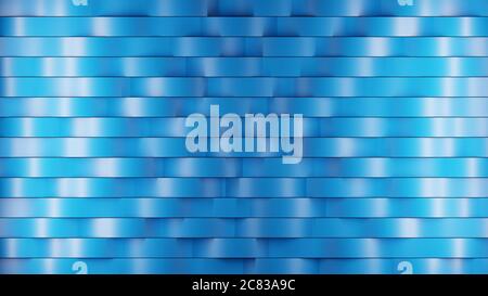 Dégradés de bleu clair dans un motif texturé minimaliste. Rendu 3d numérique. Banque D'Images