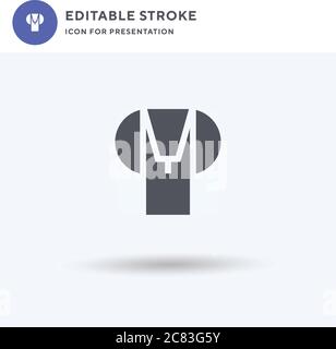 Vecteur icône serpent, signe plat rempli, pictogramme solide isolé sur blanc, illustration du logo. Icône serpent pour présentation. Illustration de Vecteur