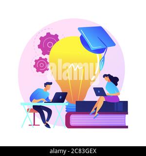 Intéressant faits de chimie en ligne recherche vecteur concept métaphore. Illustration de Vecteur