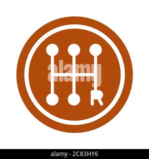 Boîte de vitesses mécanique sur fond blanc. Illustration du vecteur de boîte de vitesses EPS 10. Illustration de Vecteur