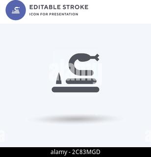 Vecteur icône serpent, signe plat rempli, pictogramme solide isolé sur blanc, illustration du logo. Icône serpent pour présentation. Illustration de Vecteur