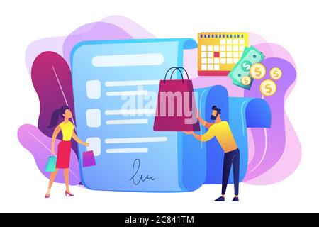 Illustration du vecteur de report de concept de paiement Illustration de Vecteur