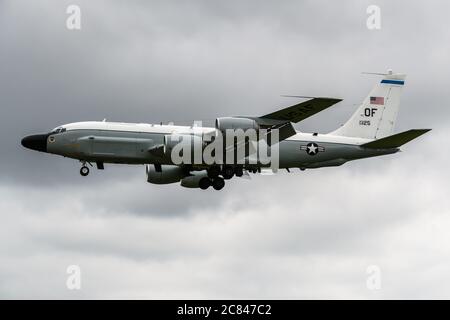 AVION de liaison Rivet RC-135 DE LA US Air Force Banque D'Images