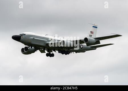 AVION de liaison Rivet RC-135 DE LA US Air Force Banque D'Images