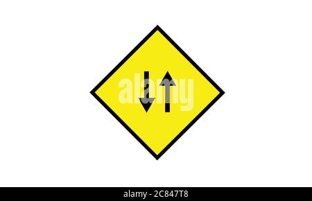 Illustration vectorielle du symbole de feu de circulation bidirectionnel Illustration de Vecteur