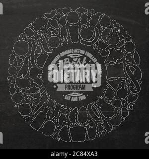 Ensemble de dessins animés vecteur Doodle aliments objets Illustration de Vecteur