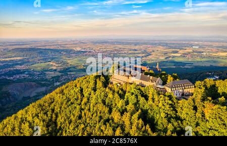 Abbaye du Mont Sainte-Odile dans les Vosges, France Banque D'Images