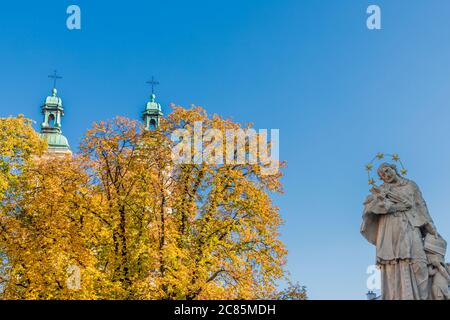 Vue typique de Biesko Biala Pologne Banque D'Images