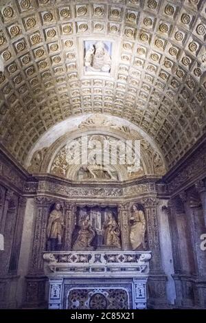 Chapelle de l'annonce à l'intérieur de la cathédrale de Matera, Italie du Sud Banque D'Images