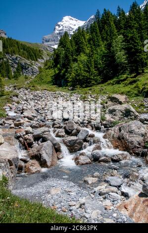 Paysage impressionnant dans l'Oberland bernois, Suisse Banque D'Images