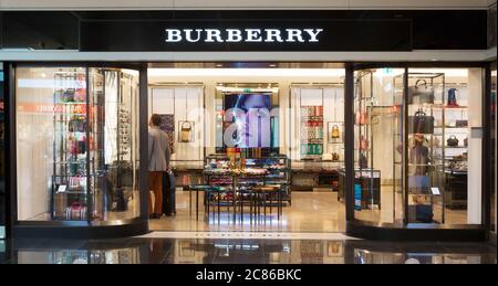 Magasin Burberry à l'aéroport de Munich Banque D'Images