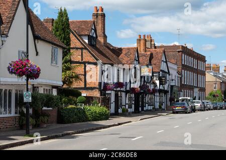 Vue sur la vieille ville d'Amersham, High Street, Buckingshire, Angleterre, Royaume-Uni Banque D'Images