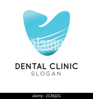 Modèle vectoriel d'icône de logo dentaire dentiste Illustration de Vecteur
