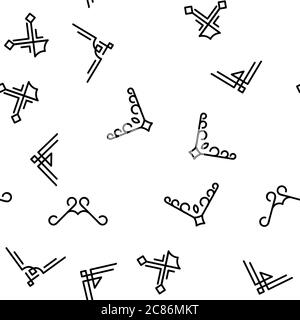 Motif sans couture vectoriel de bordure de coin Illustration de Vecteur