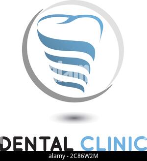 Modèle vectoriel d'icône de logo dentaire dentiste Illustration de Vecteur