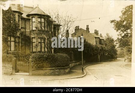 Spring Road, Hale, Altrincham, Cheshire, Angleterre. Banque D'Images