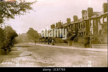 Albert Road, Hale, Altrincham, Cheshire, Angleterre. Banque D'Images