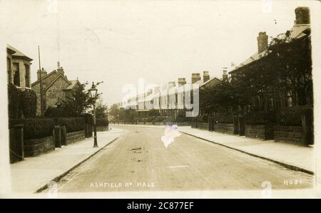 Ashfield Road, Hale, Altrincham, Cheshire, Angleterre. Banque D'Images