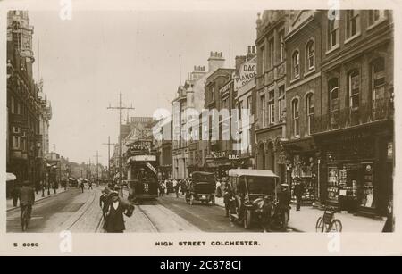 High Street, Colchester, Essex, Angleterre. Banque D'Images