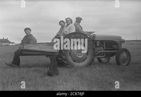 Tracteur Ferguson d'époque, Grande-Bretagne. Banque D'Images