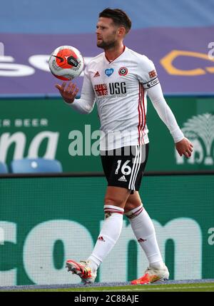 Oliver Norwood of Sheffield United - Leicester City / Sheffield United, Premier League, King Power Stadium, Leicester, Royaume-Uni - 16 juillet 2020 usage éditorial uniquement - restrictions DataCo applicables Banque D'Images